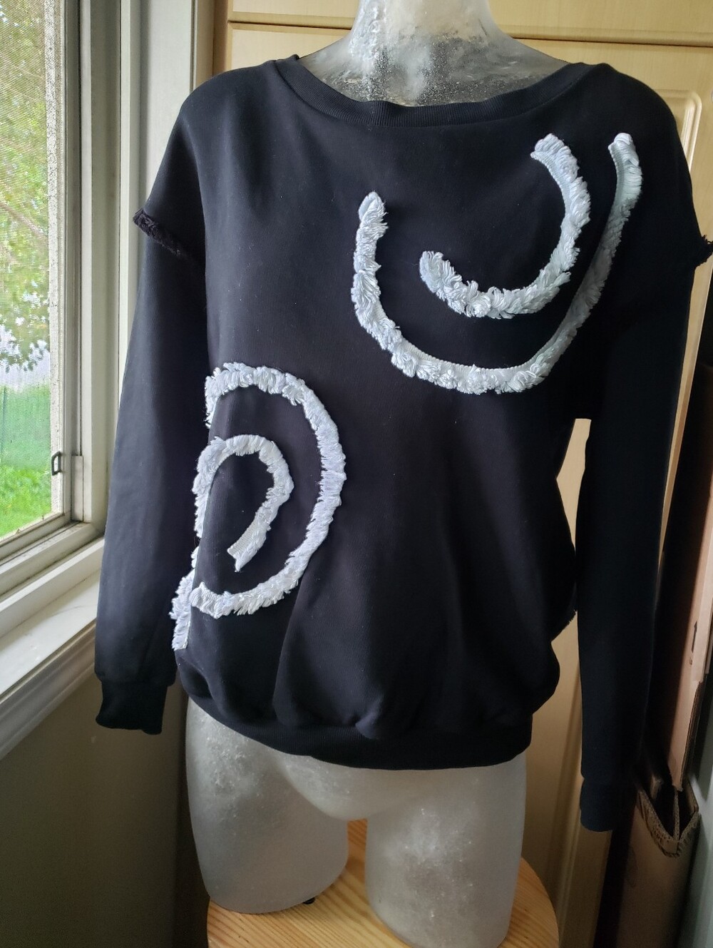 Stella McCartney Black Sweatshirt with Green Logo Dot